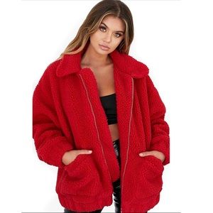 Red Teddy Jacket ♥️